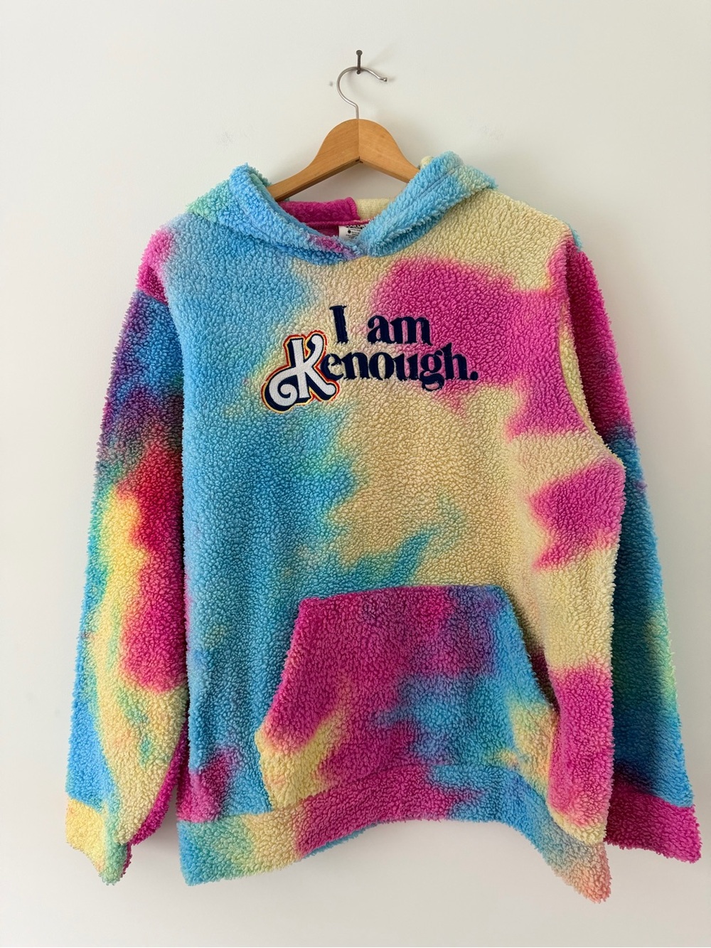 Barbie I am Kenough Sherpa Tie-Dye Hooded Sweatshirt